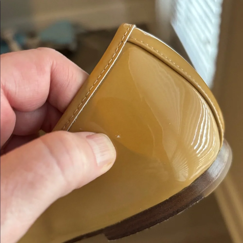 Kate Spade Camel Patent Leather Ballet Flats